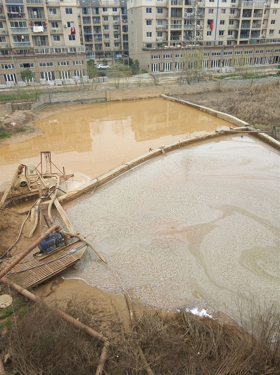 石龙沉淀池淤泥清理-厂区废水池淤泥清淤
